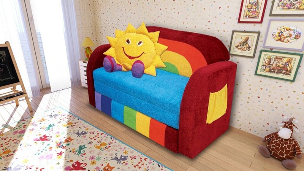 Детский диван Радуга от компании Ассорти Мебель для ВСЕХ - фото 1
