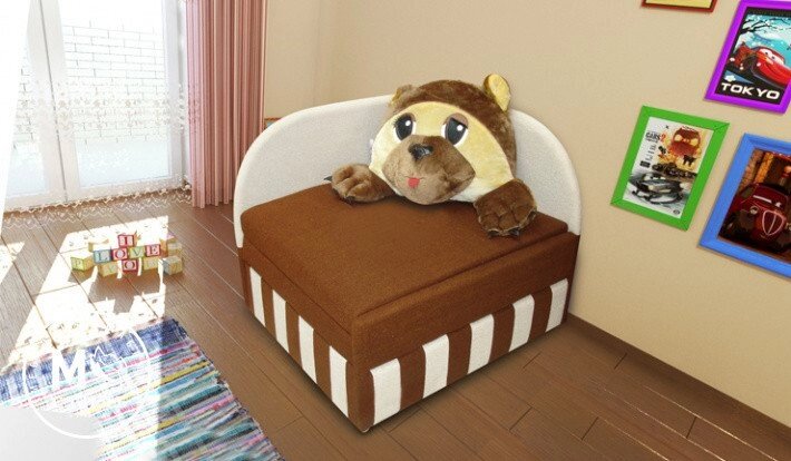 Детский диван Топтыжка от компании Ассорти Мебель для ВСЕХ - фото 1