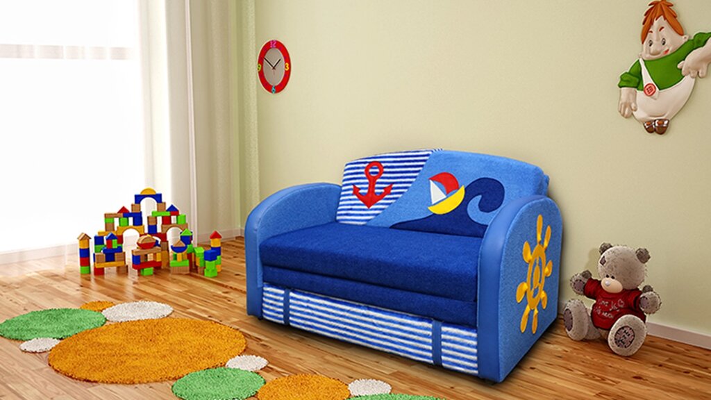 Детский диван Волна от компании Ассорти Мебель для ВСЕХ - фото 1