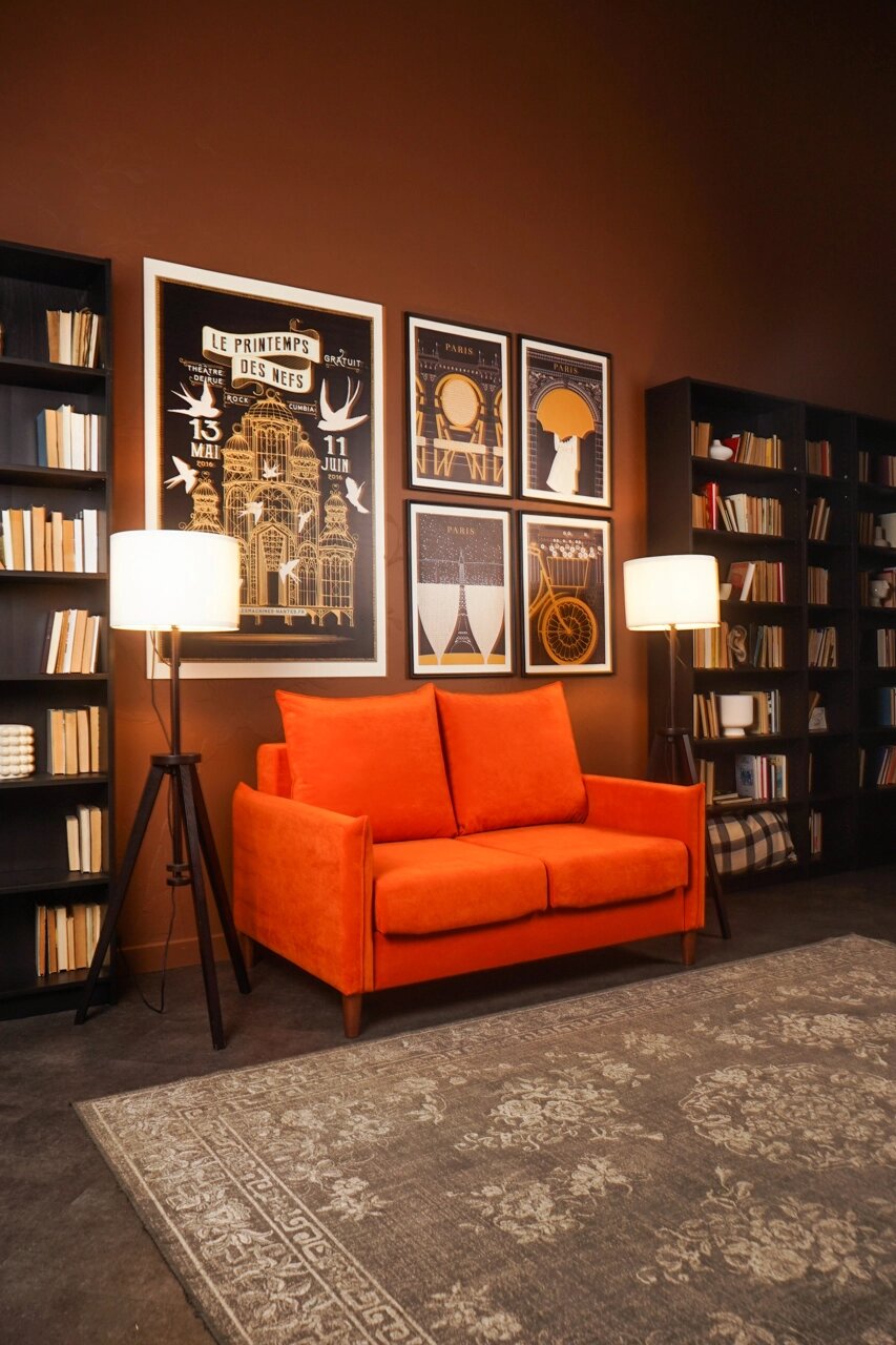 Диван "Пенне" ткань Марко  (Desert № 07 (оранжевый)) от компании Ассорти Мебель для ВСЕХ - фото 1