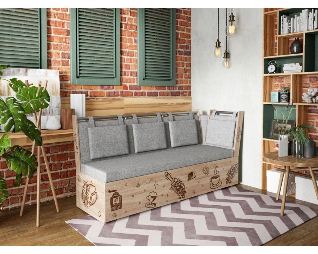 Диван скамья Роденго со спальным местом от компании Ассорти Мебель для ВСЕХ - фото 1