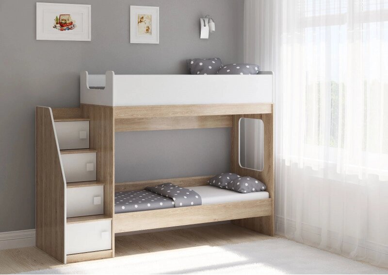 Двухъярусная кровать Легенда D602.3 от компании Ассорти Мебель для ВСЕХ - фото 1