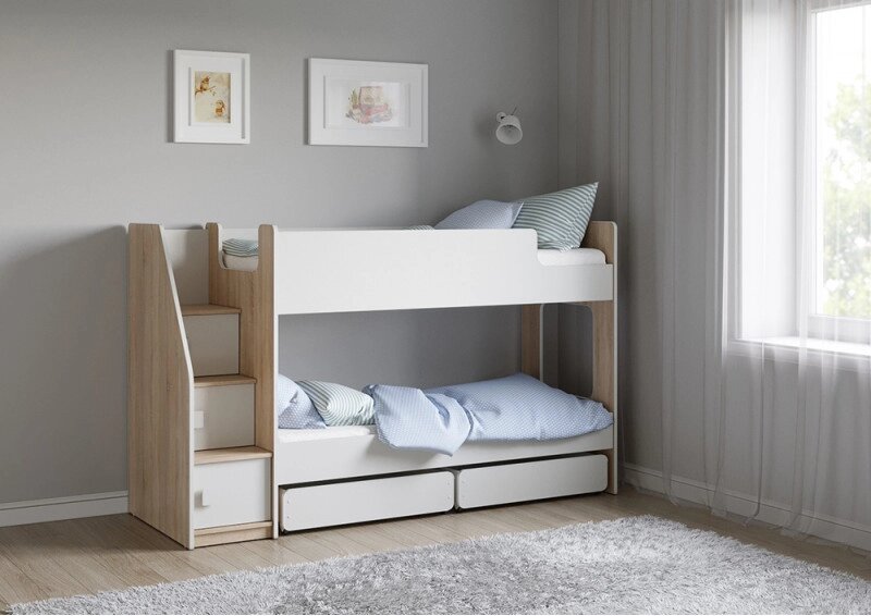 Двухъярусная кровать Легенда К502.42 от компании Ассорти Мебель для ВСЕХ - фото 1