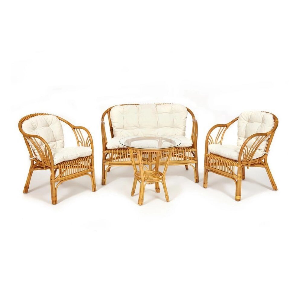 Комплект мебели из ротанга " NEW BOGOTA" honey (Т) от компании Ассорти Мебель для ВСЕХ - фото 1