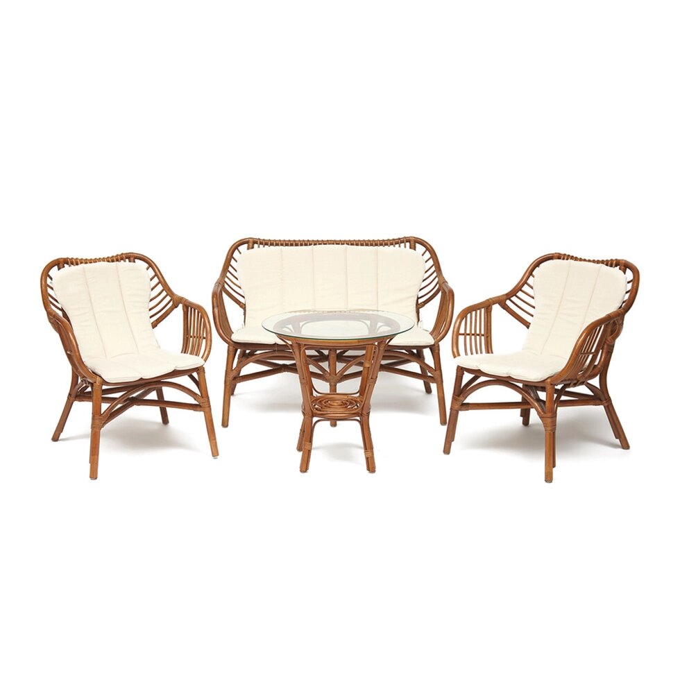 Комплект мебели из ротанга  SONOMA коричневый (Т) от компании Ассорти Мебель для ВСЕХ - фото 1