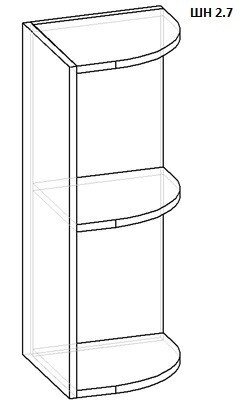Консоль навесная кухонная ШН 2.7 от компании Ассорти Мебель для ВСЕХ - фото 1