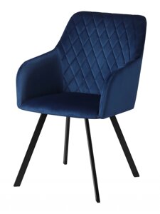 Кресло Барли, Confetti blue/черный