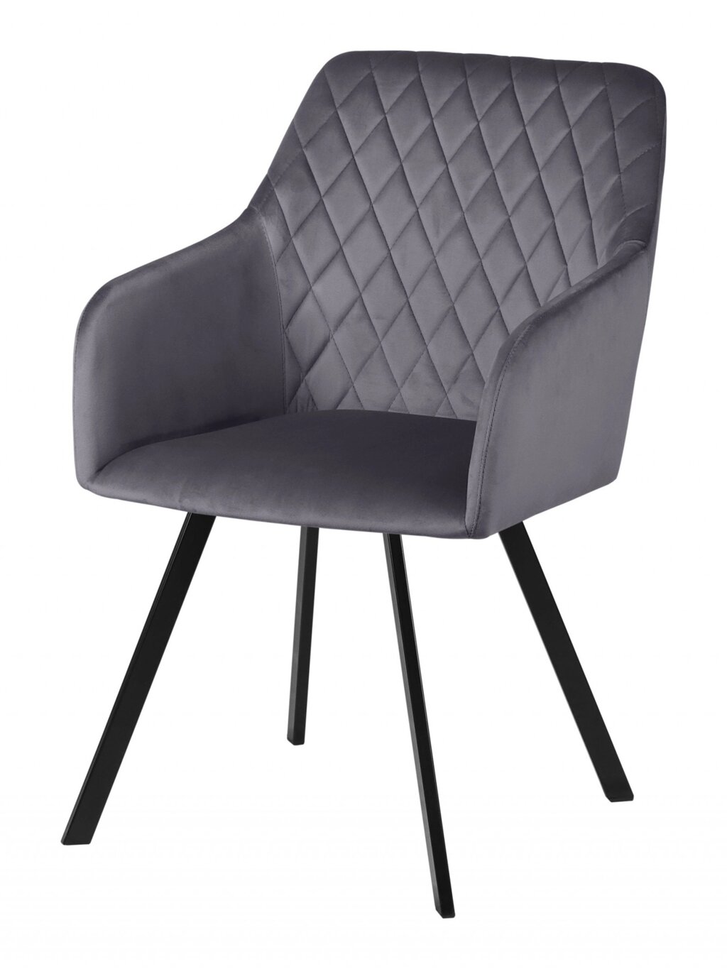 Кресло Барли, темно-серый H-15/черный от компании Ассорти Мебель для ВСЕХ - фото 1