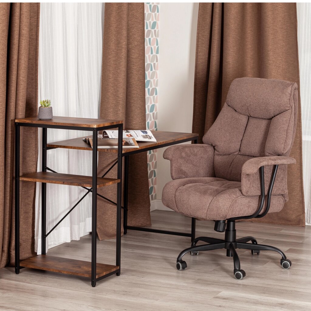 Кресло BROOKLYN (светло-коричневый) от компании Ассорти Мебель для ВСЕХ - фото 1