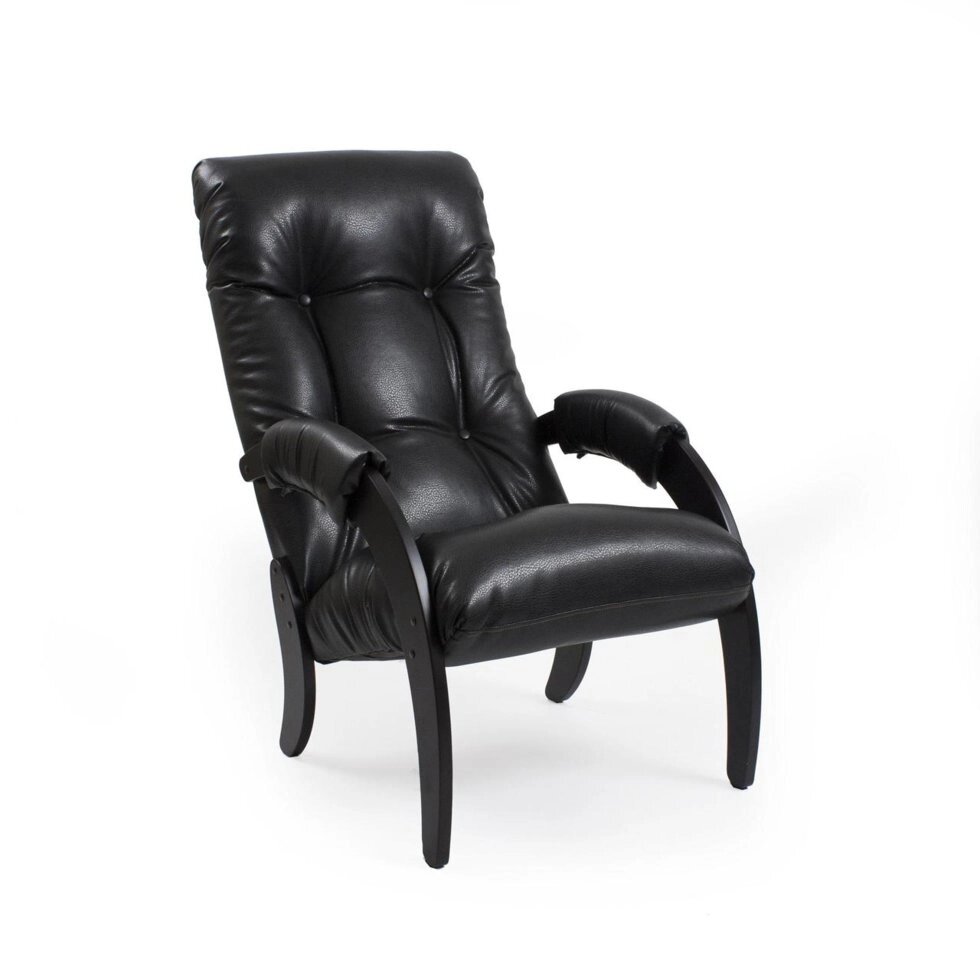 Кресло для отдыха МИ Модель 61, Венге, к/з Vegas Lite Black от компании Ассорти Мебель для ВСЕХ - фото 1