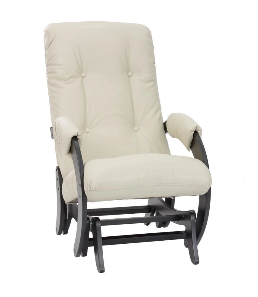 Кресло-качалка глайдер МИ Модель 68, Венге, к/з Polaris Beige от компании Ассорти Мебель для ВСЕХ - фото 1