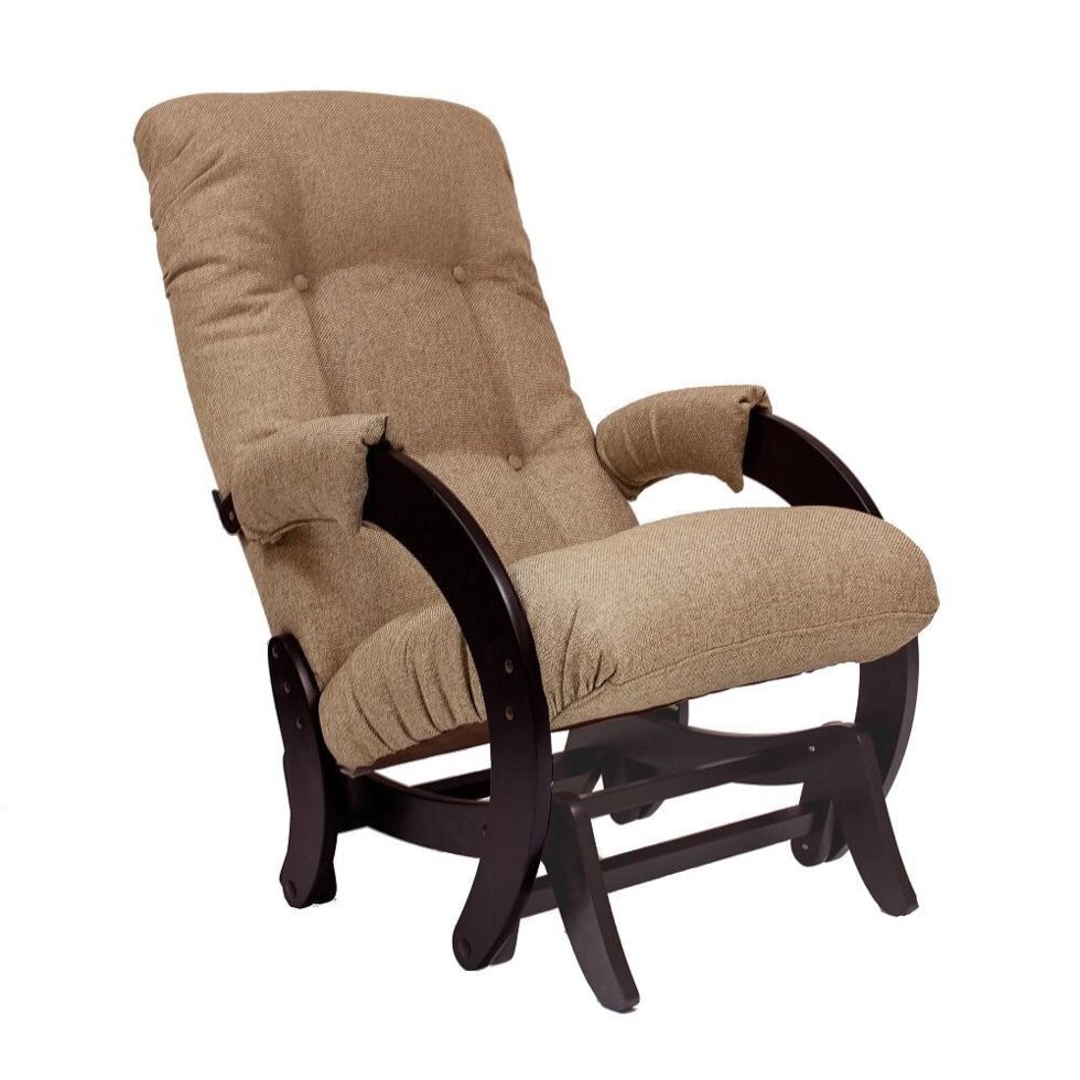 Кресло-качалка глайдер МИ Модель 68, Венге, ткань Malta 03 А от компании Ассорти Мебель для ВСЕХ - фото 1