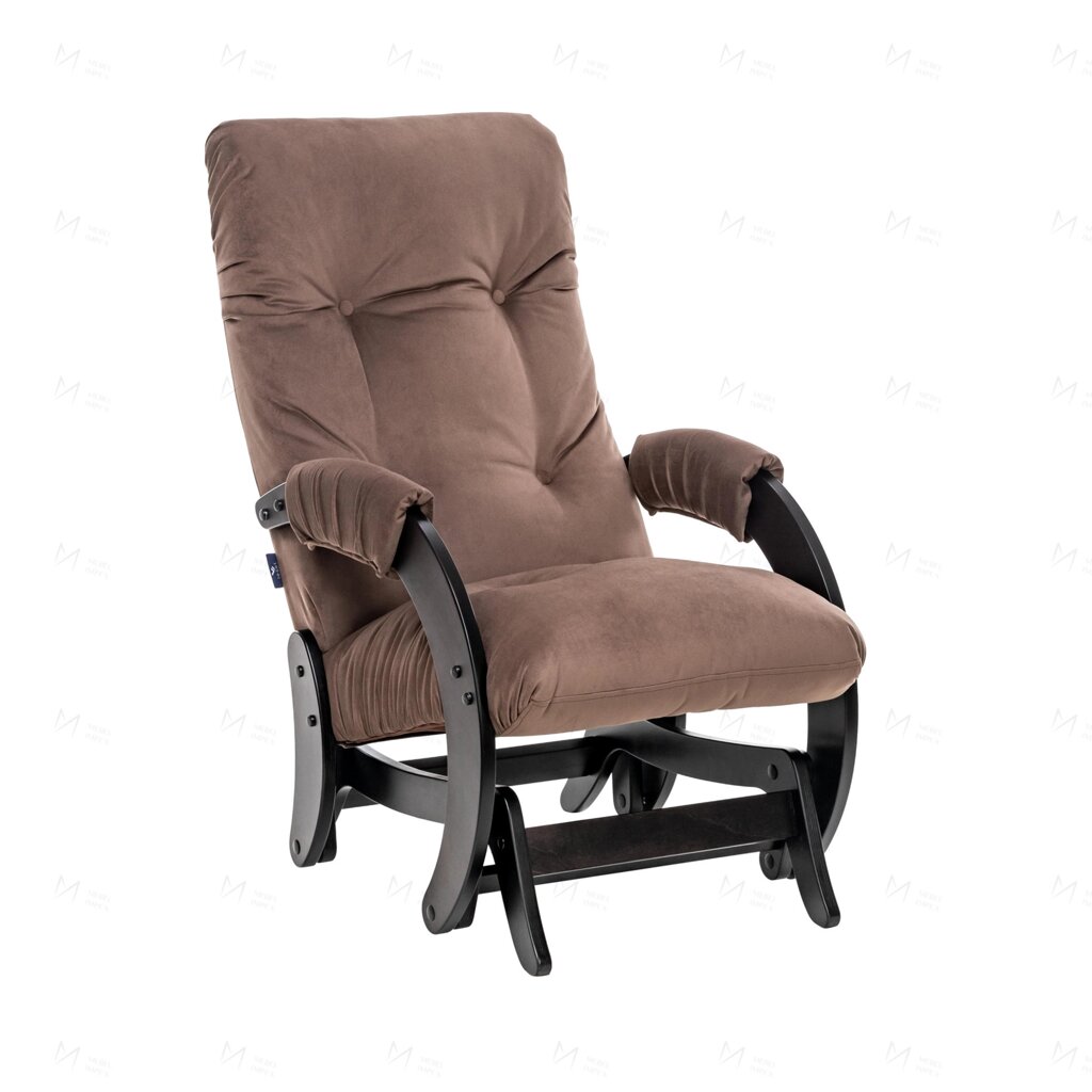 Кресло-качалка глайдер МИ Модель 68, Венге, ткань V 23 от компании Ассорти Мебель для ВСЕХ - фото 1