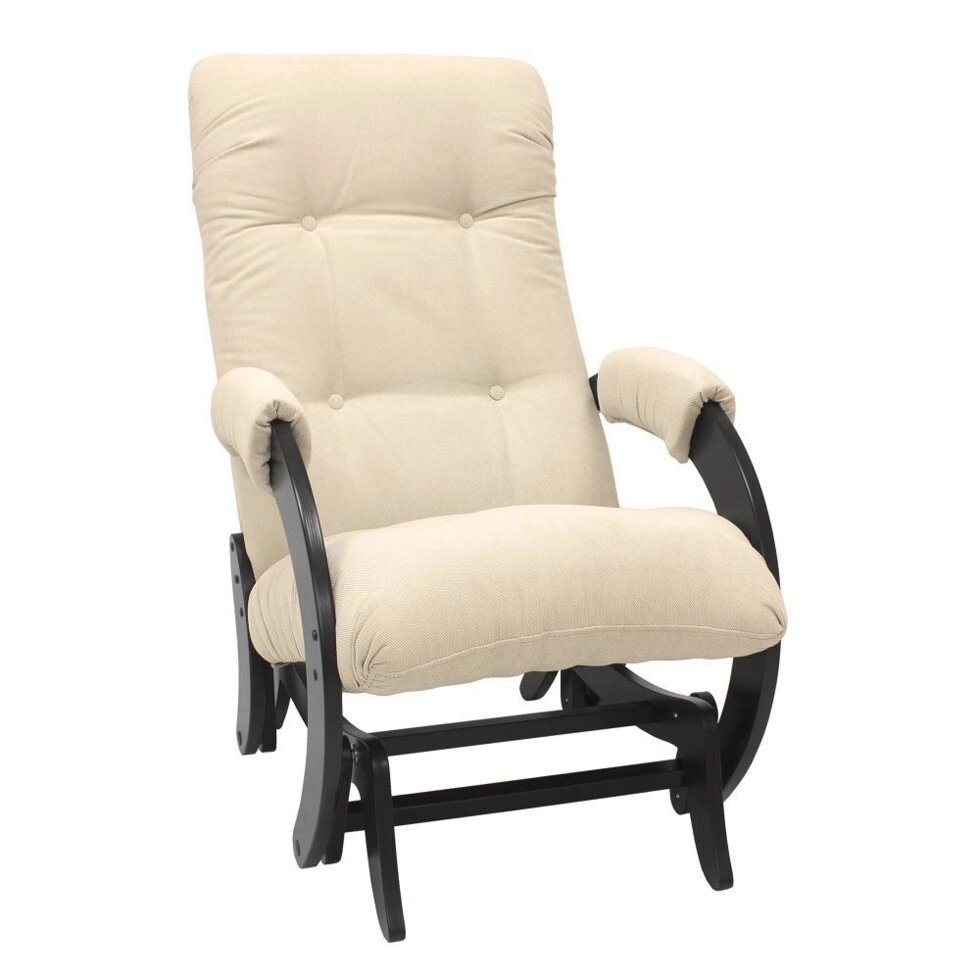 Кресло-качалка глайдер МИ Модель 68, Венге, ткань Verona Vanilla от компании Ассорти Мебель для ВСЕХ - фото 1