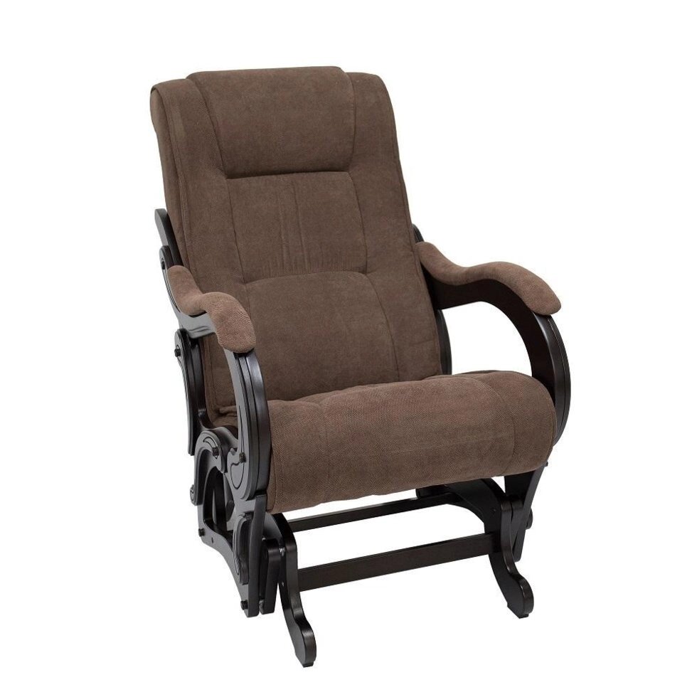 Кресло-качалка глайдер МИ Модель 78 венге, Венге, ткань Verona Brown от компании Ассорти Мебель для ВСЕХ - фото 1