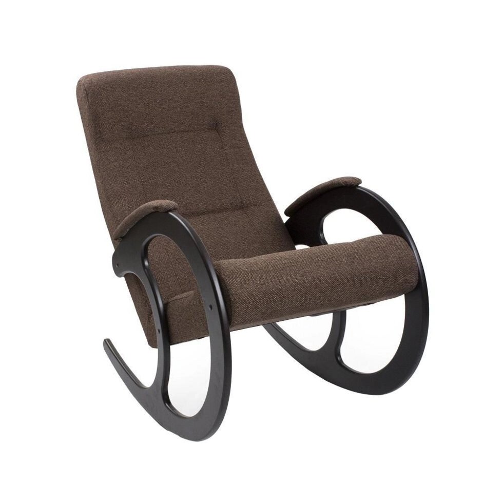 Кресло-качалка МИ Модель 3 венге, Венге, ткань Malta 15 А от компании Ассорти Мебель для ВСЕХ - фото 1