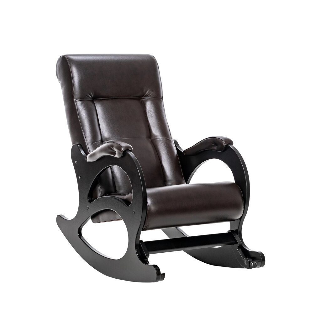 Кресло-качалка МИ Модель 44 венге б/л (Венге /к/з Oregon perlamutr 120) от компании Ассорти Мебель для ВСЕХ - фото 1