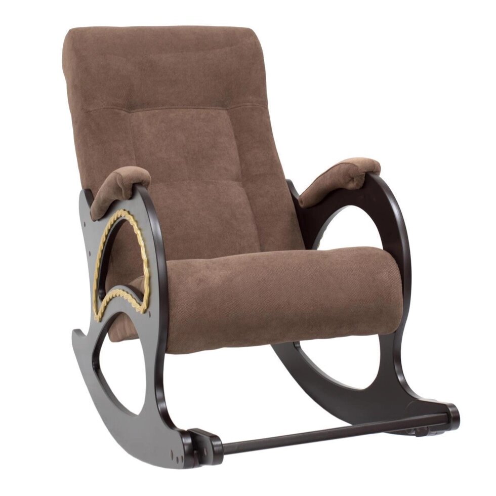 Кресло-качалка МИ Модель 44 венге, ткань Verona Brown от компании Ассорти Мебель для ВСЕХ - фото 1