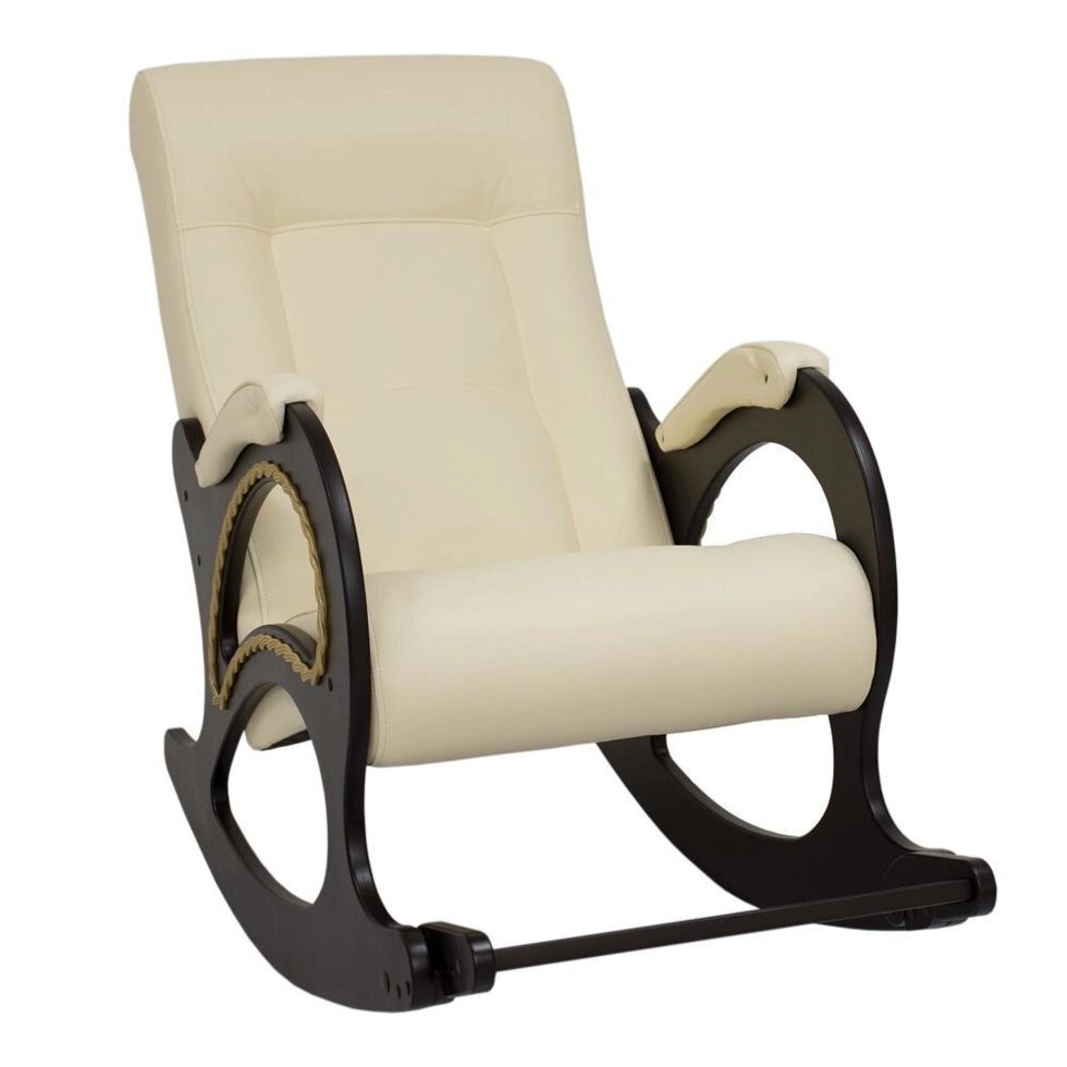 Кресло-качалка МИ Модель 44 венге, Венге, к/з Dundi 112 от компании Ассорти Мебель для ВСЕХ - фото 1