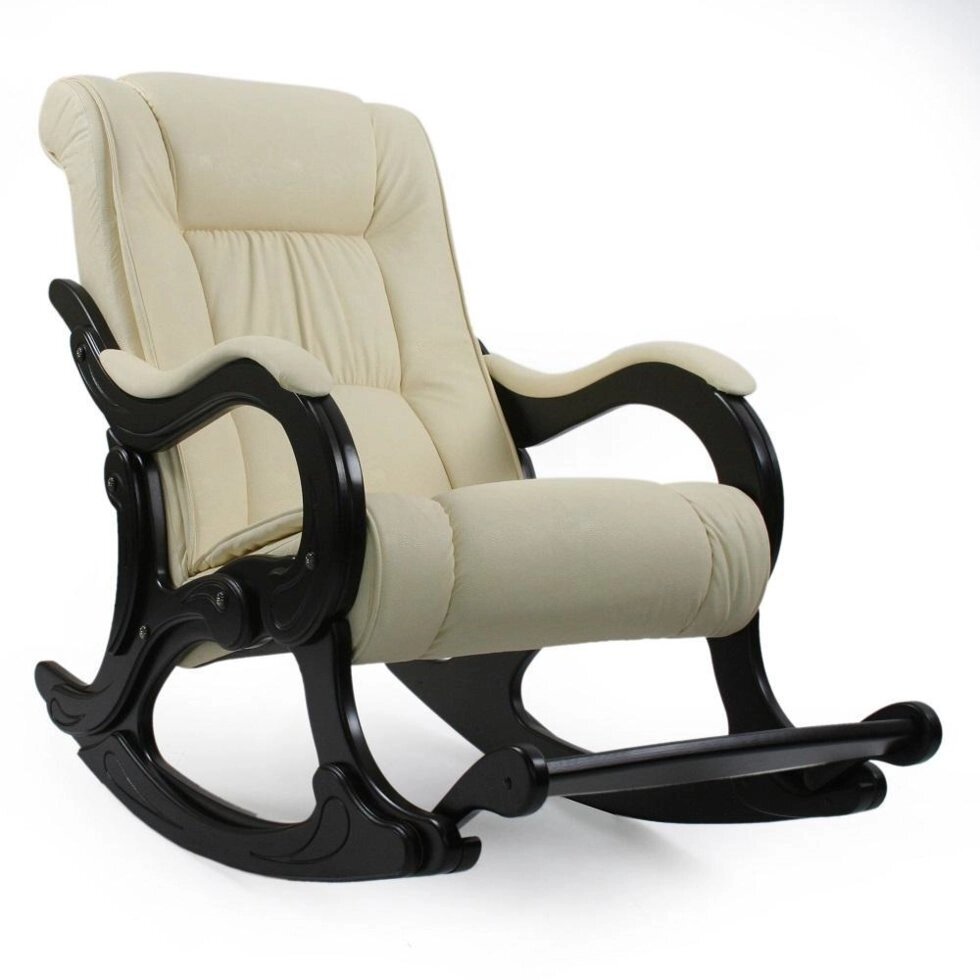 Кресло-качалка МИ Модель 77 венге, Венге, к/з Dundi 112 от компании Ассорти Мебель для ВСЕХ - фото 1