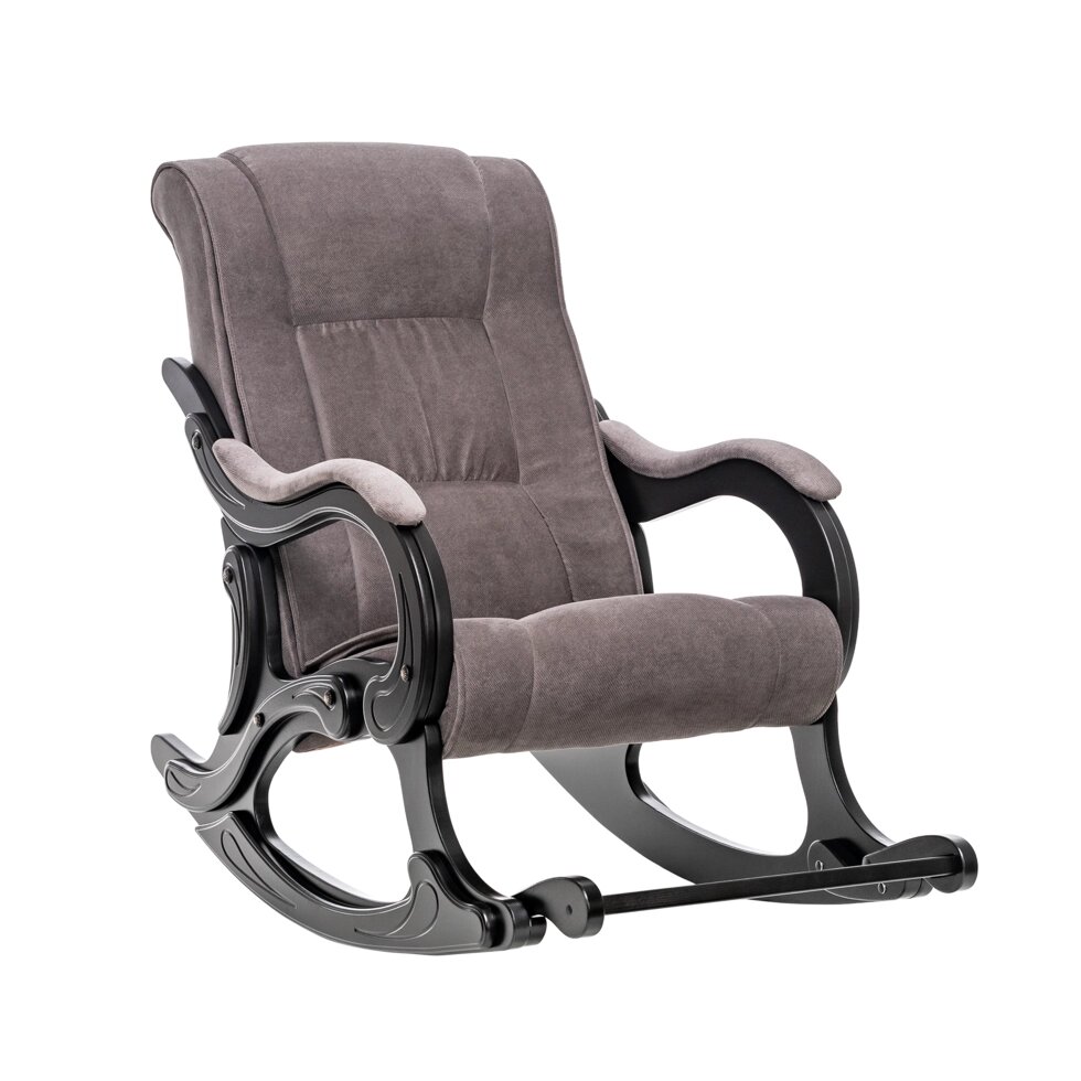 Кресло-качалка МИ Модель 77 венге, Венге, ткань Verona Antrazite Grey от компании Ассорти Мебель для ВСЕХ - фото 1