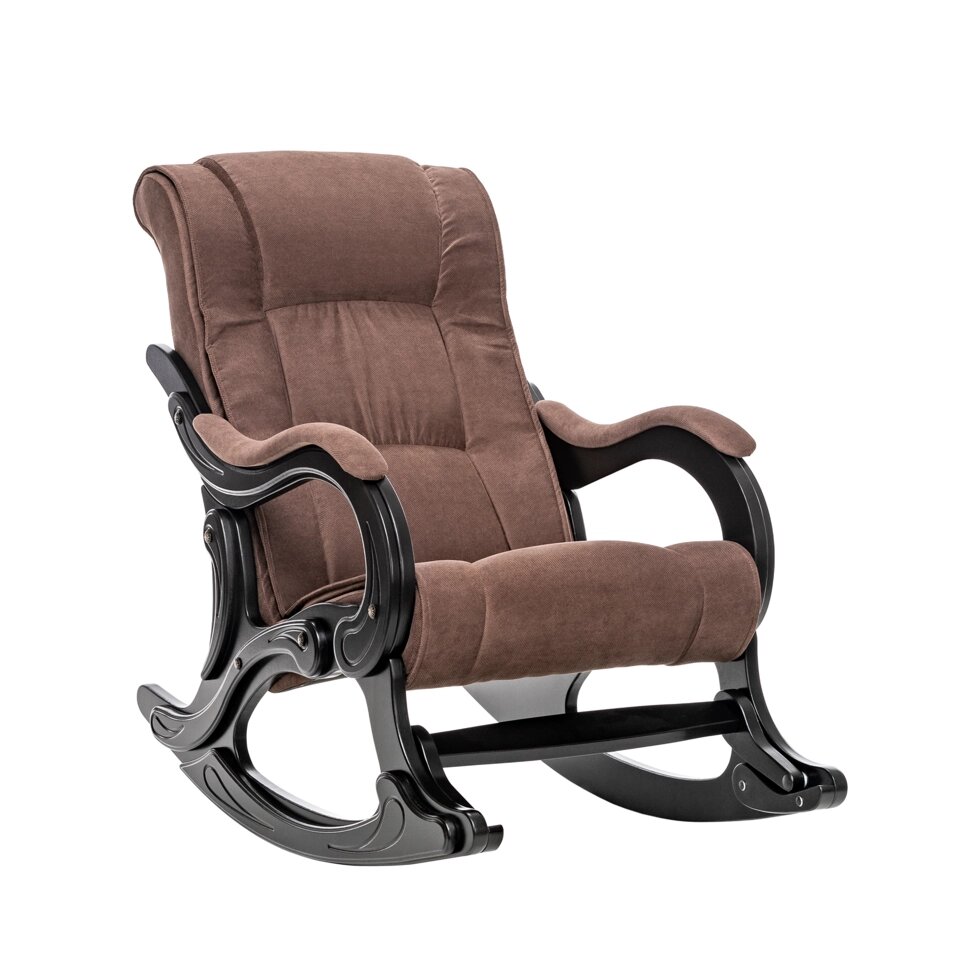 Кресло-качалка МИ Модель 77 венге, Венге, ткань Verona Brown от компании Ассорти Мебель для ВСЕХ - фото 1