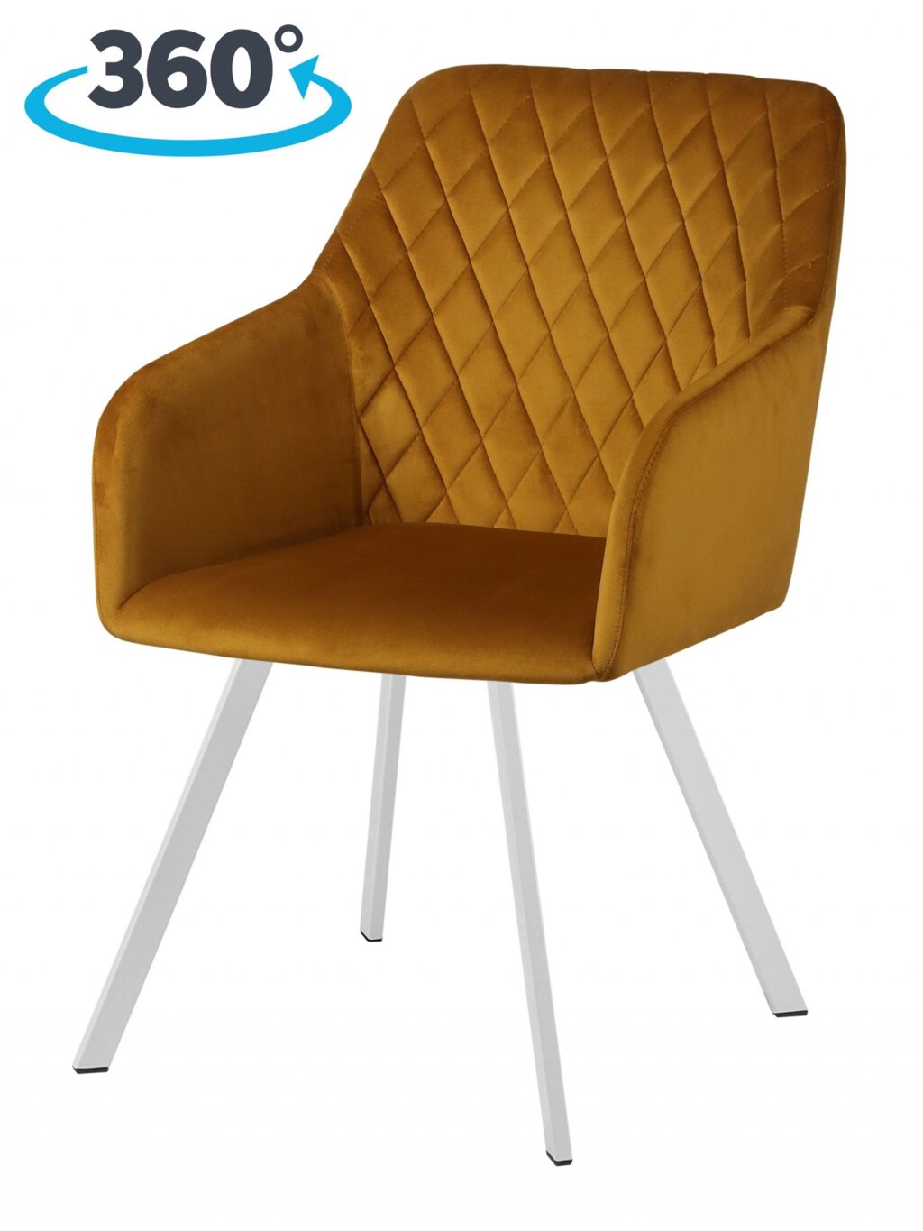 Кресло поворотное Барли, Confetti chai tea/белый от компании Ассорти Мебель для ВСЕХ - фото 1