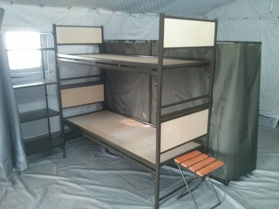 Кровать армейская двухъярусная разборная К.31 от компании Ассорти Мебель для ВСЕХ - фото 1