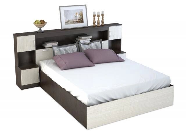 Кровать Бася с прикроватным блоком (СМ) от компании Ассорти Мебель для ВСЕХ - фото 1