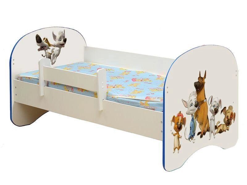 Кровать детская фотопечать Белка и Стрелка от компании Ассорти Мебель для ВСЕХ - фото 1
