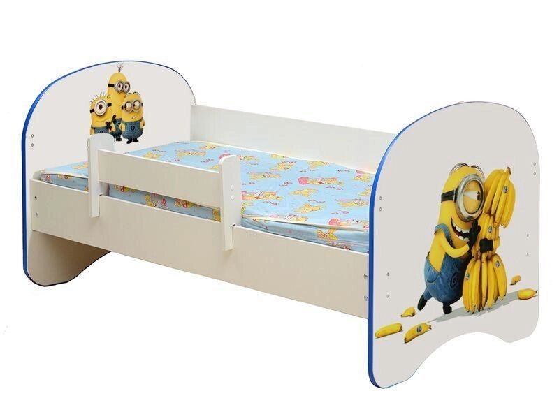 Кровать детская фотопечать Миньоны от компании Ассорти Мебель для ВСЕХ - фото 1