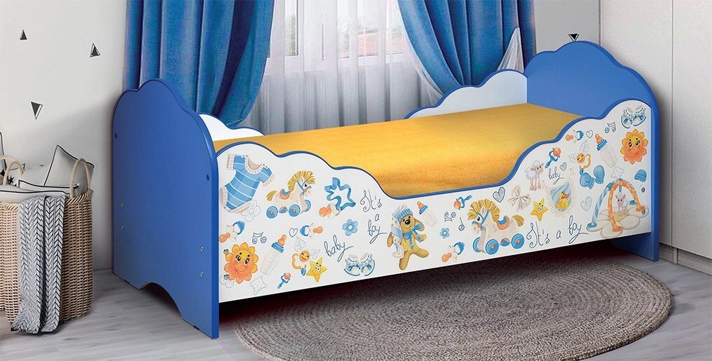 Кровать детская Малышка №3 от компании Ассорти Мебель для ВСЕХ - фото 1