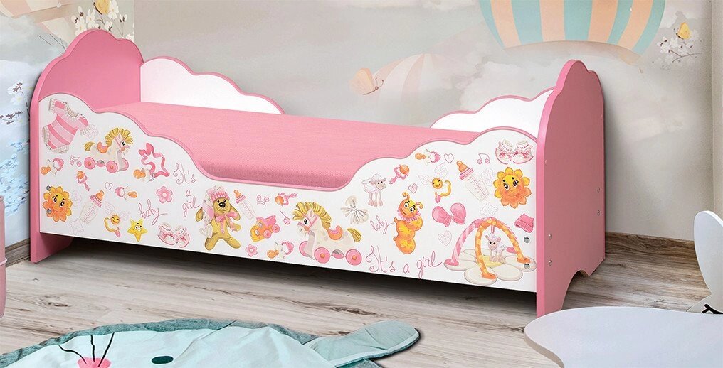 Кровать детская Малышка №4 от компании Ассорти Мебель для ВСЕХ - фото 1