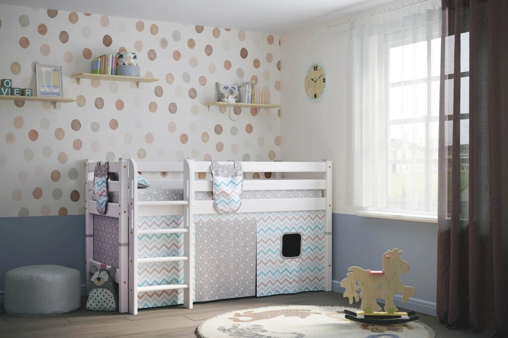 Кровать детская низкая  Соня (вариант 11) МГ от компании Ассорти Мебель для ВСЕХ - фото 1