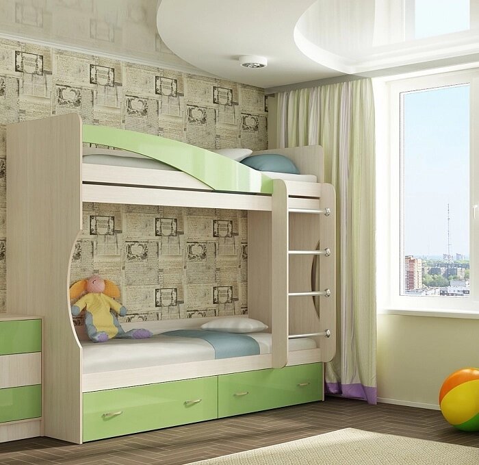 Кровать двухъярусная  Командор (Эльб) от компании Ассорти Мебель для ВСЕХ - фото 1