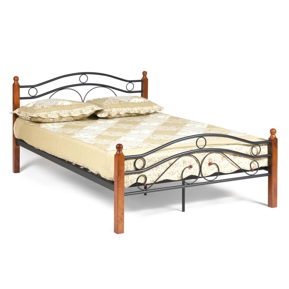 Кровать двуспальная АТ-803 Wood slat base 140*200 от компании Ассорти Мебель для ВСЕХ - фото 1