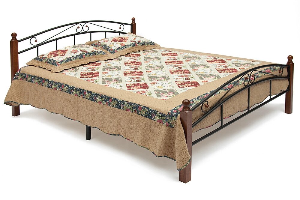 Кровать двуспальная АТ-8077 1600*2000 от компании Ассорти Мебель для ВСЕХ - фото 1