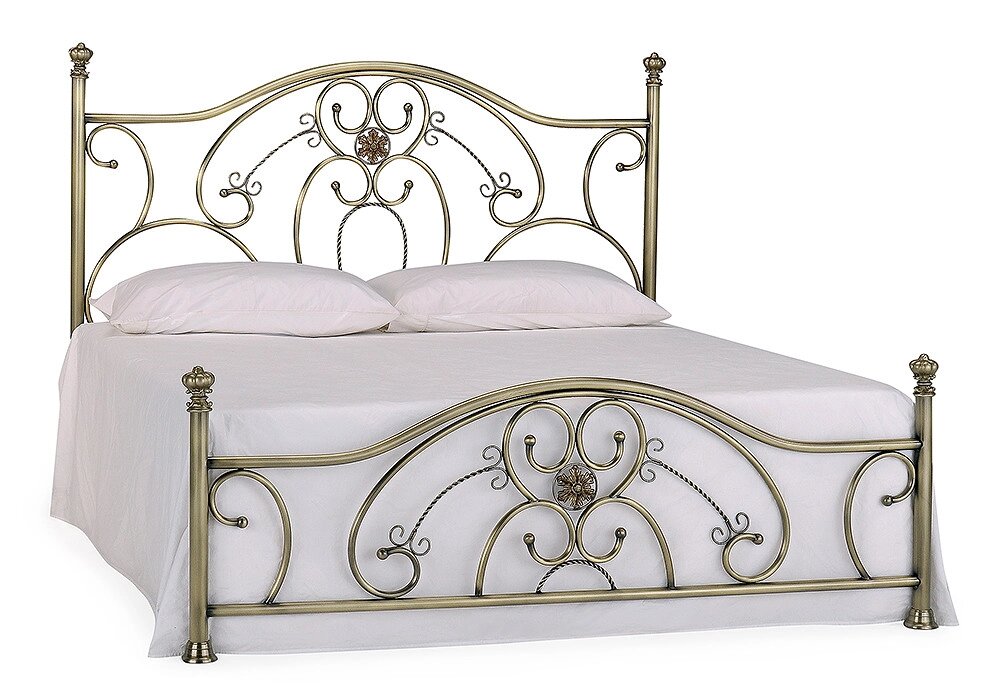 Кровать двуспальная «Элизабет» (Elizabeth) античная медь 1400*2000 от компании Ассорти Мебель для ВСЕХ - фото 1