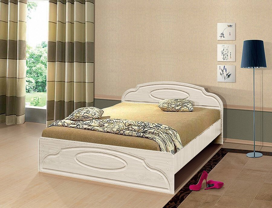 Кровать двуспальная Мечта (Венеция 1) МДФ 1400*2000 от компании Ассорти Мебель для ВСЕХ - фото 1