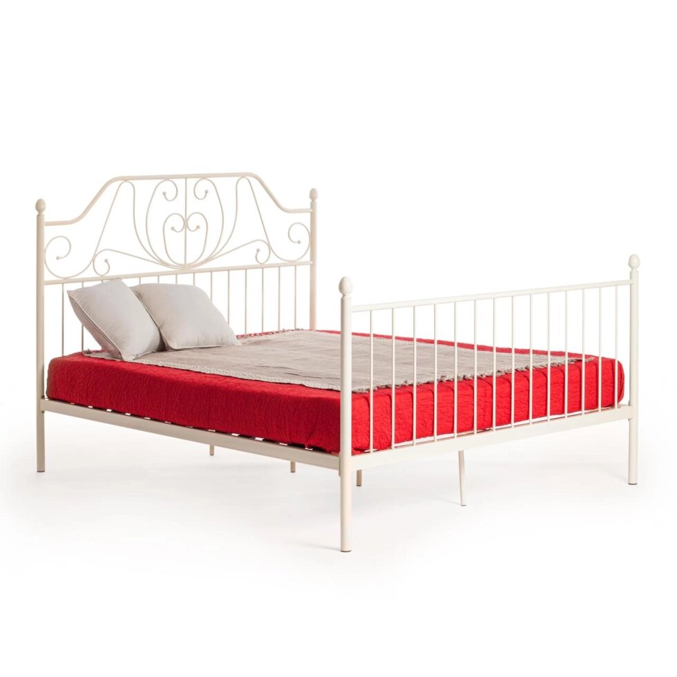 Кровать двуспальная металлическая  ERIC Wood slat base от компании Ассорти Мебель для ВСЕХ - фото 1