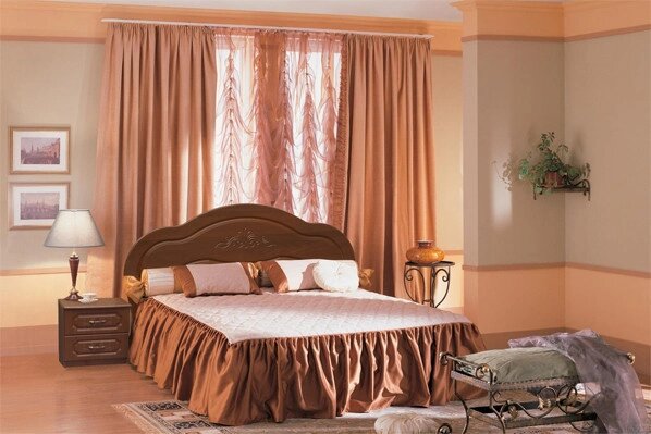 Кровать двуспальная, усиленное основание 140*190/200 от компании Ассорти Мебель для ВСЕХ - фото 1