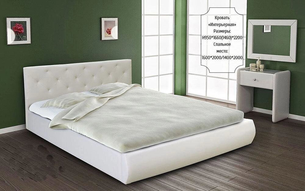 Кровать экокожа Интерьерная от компании Ассорти Мебель для ВСЕХ - фото 1