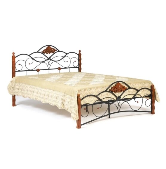 Кровать кованая "Канцона" (CANZONA) Wood slat base 1200*2000 от компании Ассорти Мебель для ВСЕХ - фото 1