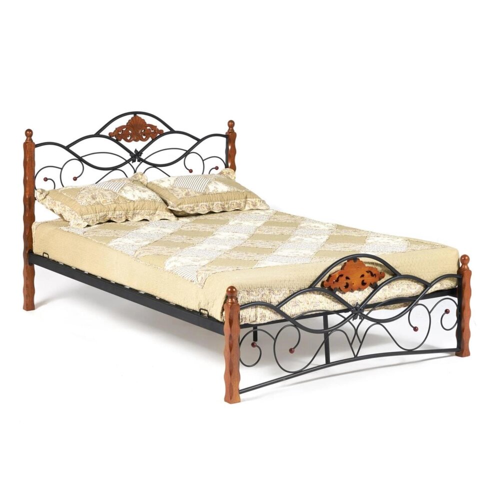 Кровать кованая "Канцона" (CANZONA) Wood slat base 140*200 от компании Ассорти Мебель для ВСЕХ - фото 1