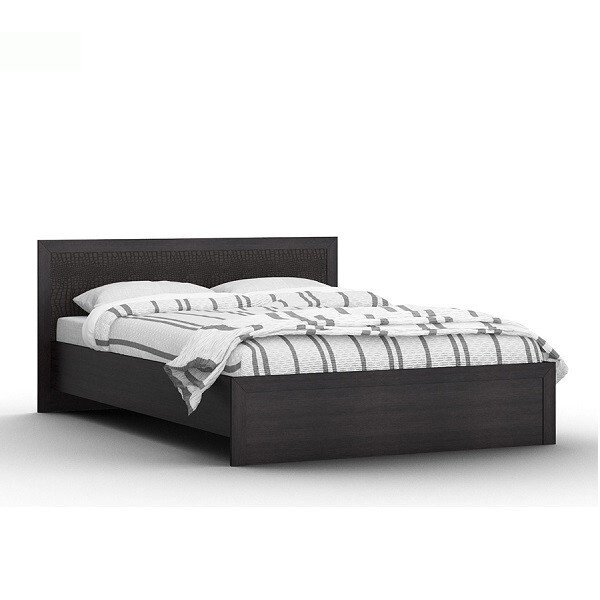 Кровать КР-03 GLOSS 1400 венге от компании Ассорти Мебель для ВСЕХ - фото 1