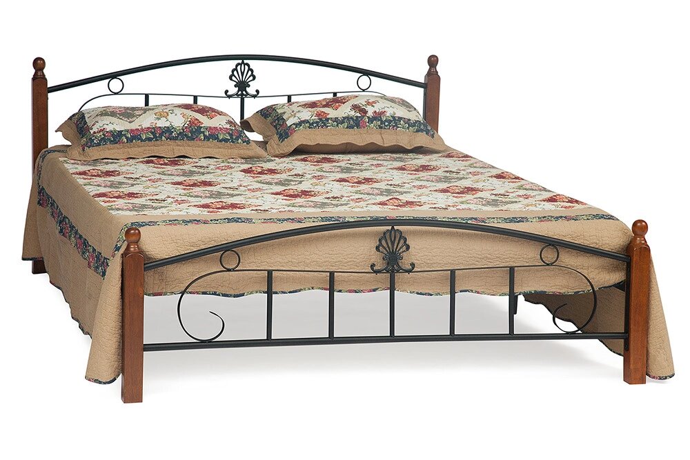 Кровать металлическая двуспальная Румба 120*200 от компании Ассорти Мебель для ВСЕХ - фото 1