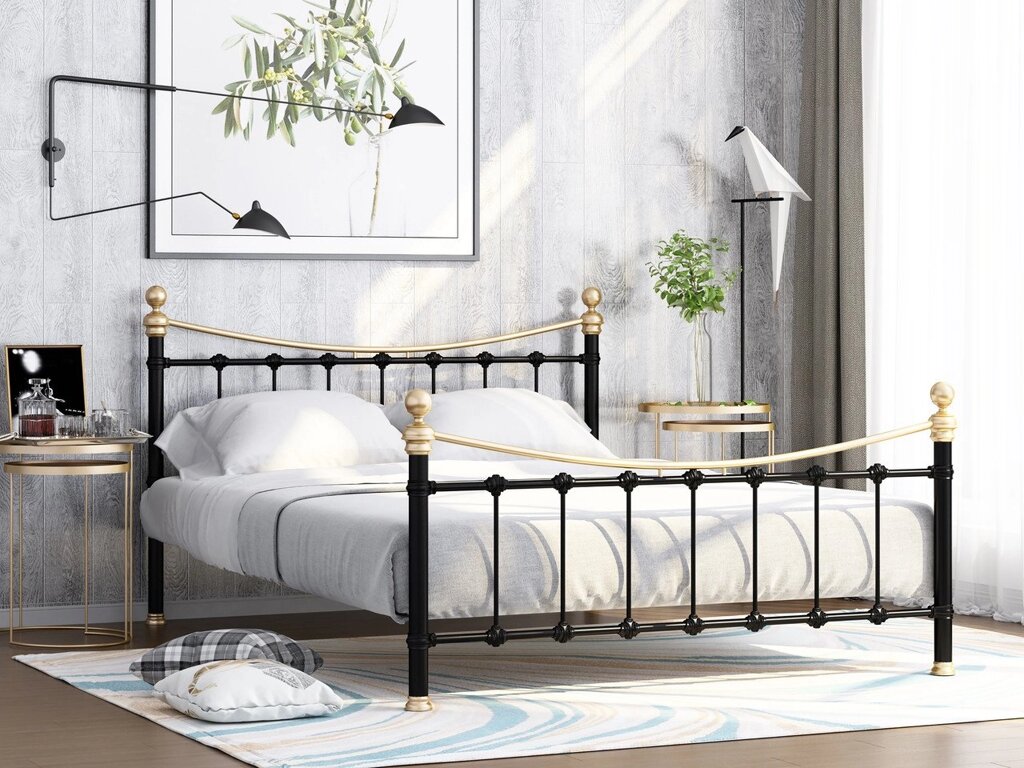 Кровать металлическая Эльда комби (ФМ) от компании Ассорти Мебель для ВСЕХ - фото 1