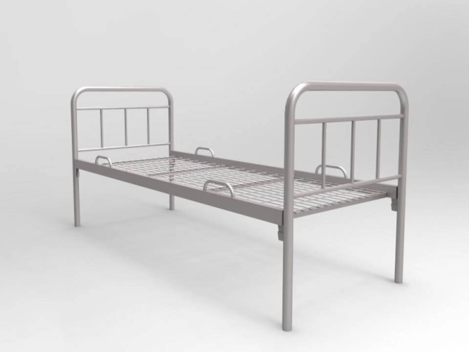 Кровать металлическая одноярусная К.3.1 от компании Ассорти Мебель для ВСЕХ - фото 1