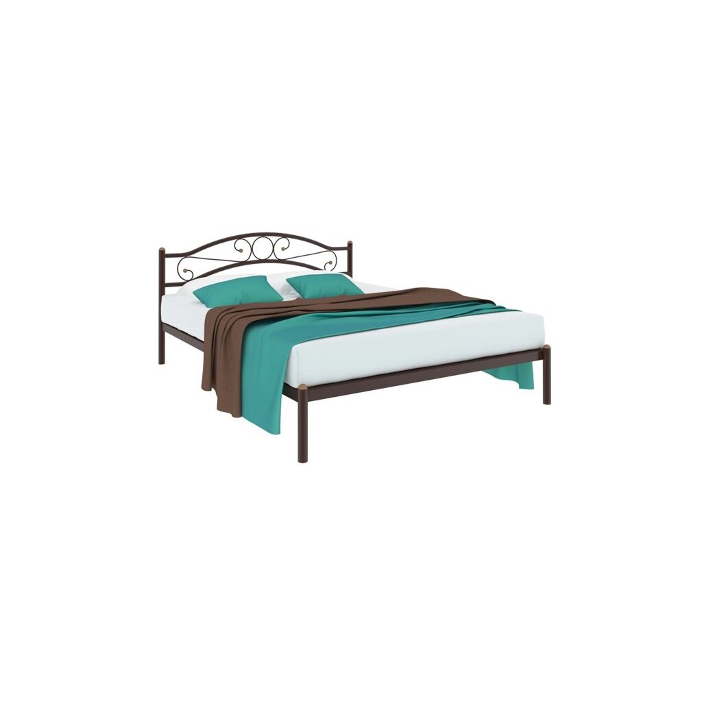 Кровать Надежда 1600*2000 (металл/белый) Металлическая кровать Надежда от компании Ассорти Мебель для ВСЕХ - фото 1