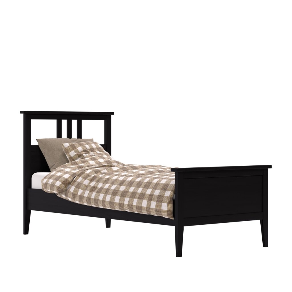 Кровать односпальная Мира 900 мм (черный) от компании Ассорти Мебель для ВСЕХ - фото 1